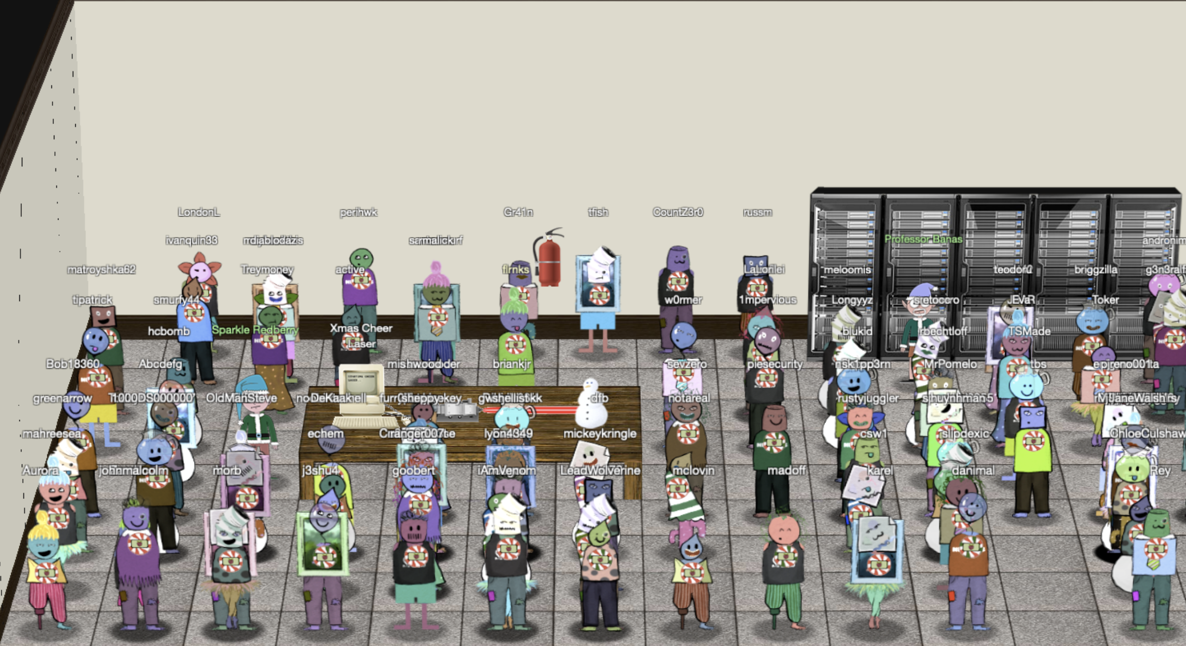 Crowds at Elf University